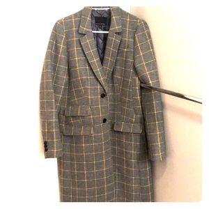 Women’s grey plaid Banana Republic jacket - size M